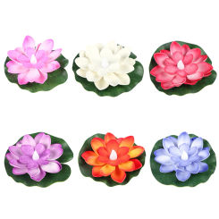 Floating Pool Light Battery Operated Lotus Floating Lantern Funny Lotus Pool Lamp Decorative River Lantern for Pond River Garden