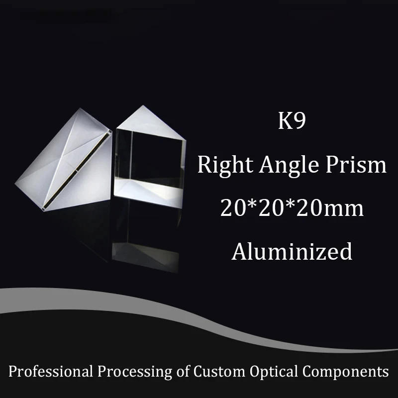 Description Picture 2 of item20mm Right Angle Prism Optical K9 Glass Prisms External Reaction Aluminized Mirror Big Surface Experiment