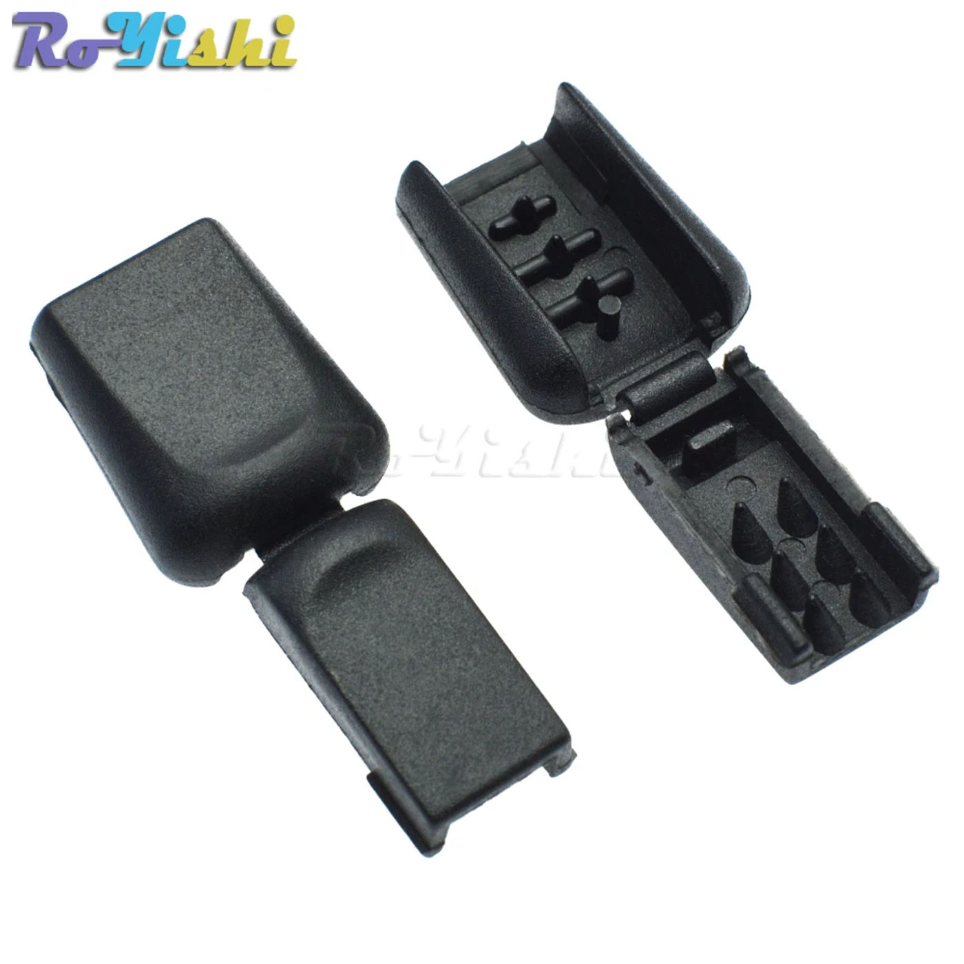 Description Picture 3 of itemZipper Pulls Cord Stopper End Lock Zip Clips Rope Buckle Paracord Black