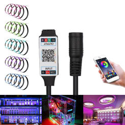 New Useful Smart Female Plug to 4Pin Connector Wireless Bluetooth LED Light Strip Adapter RGB Controller