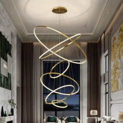 Nordic Home Decoration, Stair Chandelier, Living Room and Dining Room Pendant Lights, Ceiling Light, Indoor Lighting