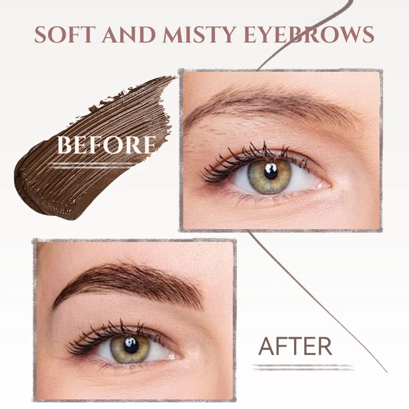 Description Picture 3 of itemDouble-Ended Eyebrow Cream, Waterproof And Sweat Proof, Smudge Proof, Long Lasting Makeup Without Separation