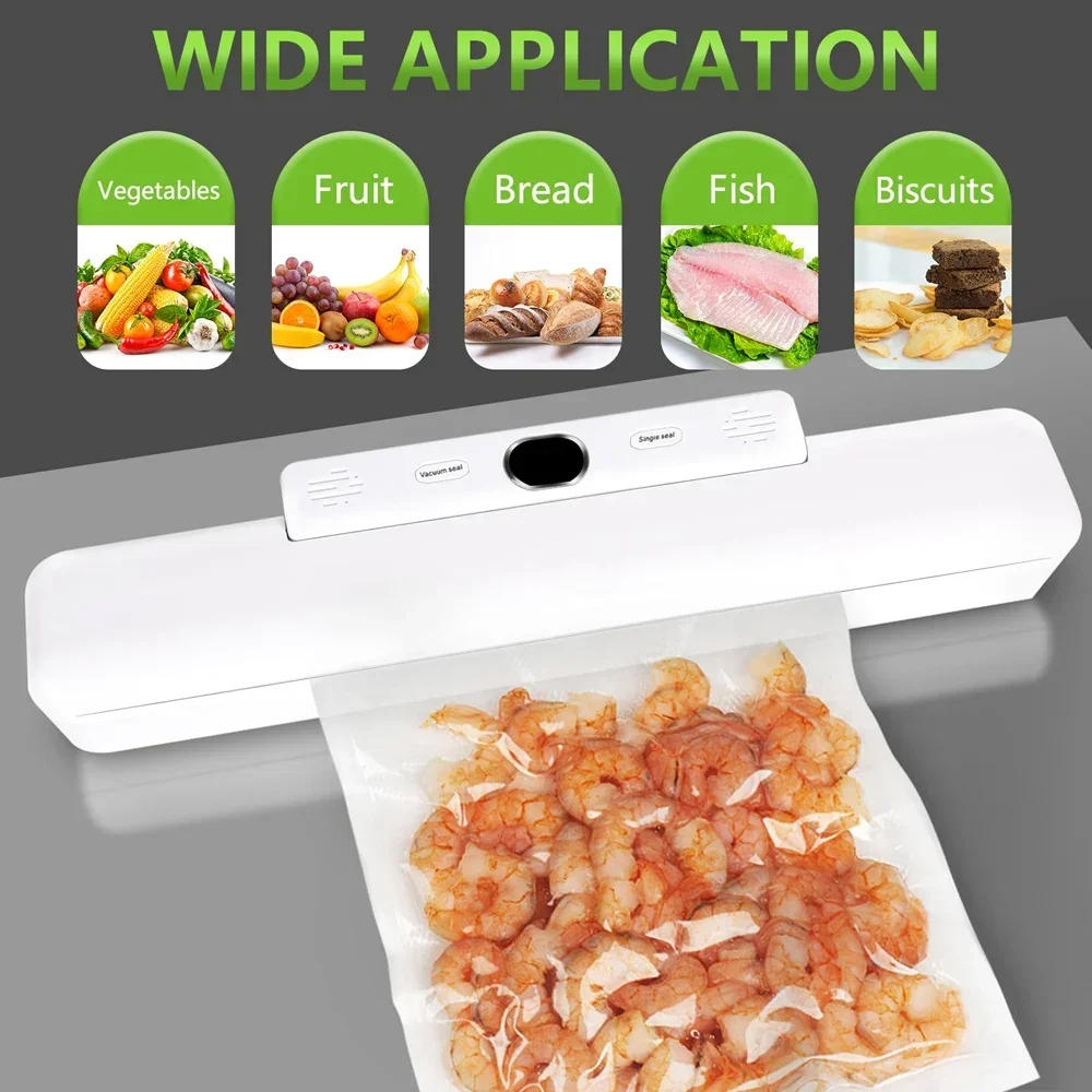 Description Picture 4 of itemNew Automatic Vacuum Sealer Machine For Food Storage With 10pcs Free Food Saver Bags 240V/110V Sealing Machine for Vacuum Pac