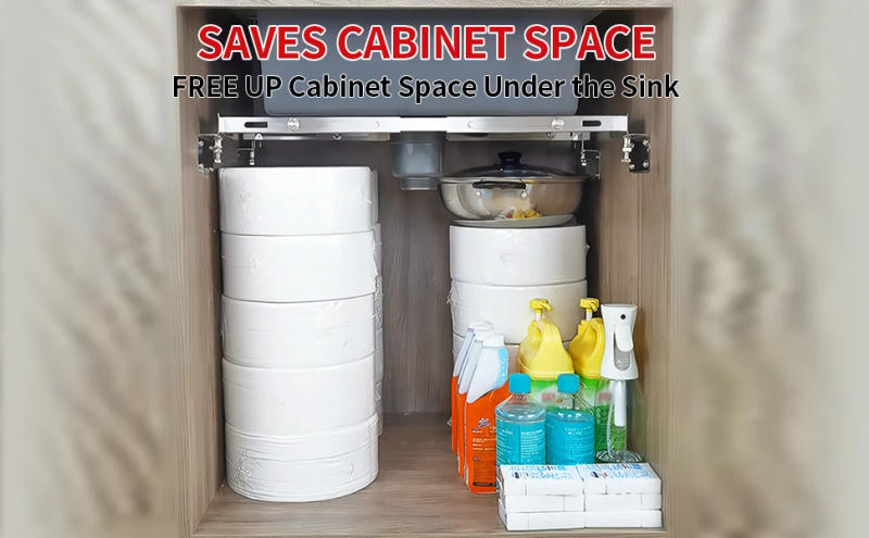 Description Picture 6 of itemOnly One Bar 1PC Undermount Sink Support Brackets Adjustable Stainless Steel Installation for Heavy Duty Undermount Kitchen Sink