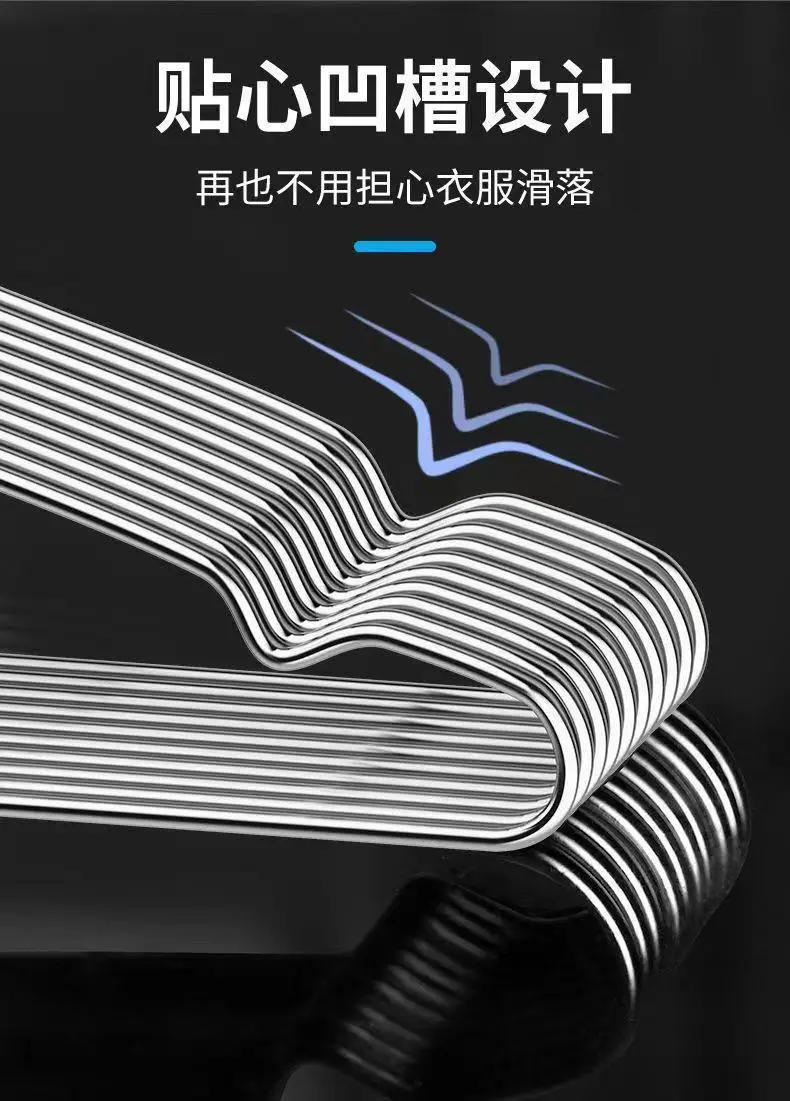 Description Picture 6 of item10-20pcs/set Stainless Steel Hanger Clip Model Clothes Hanger Drying Socks Artifact Socks Rack Household Hanger Thicken By 3mm