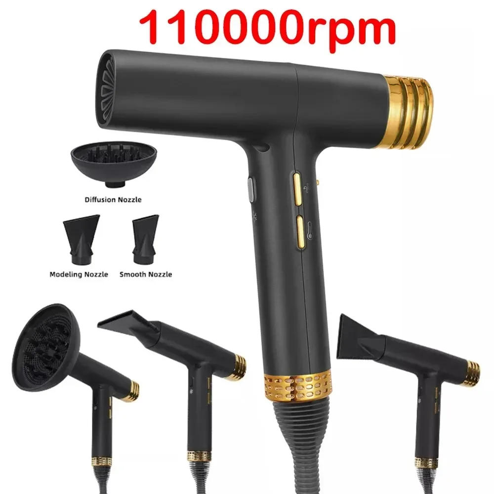 Description Picture 3 of itemProfessional Super 110000 Rpm High Speed Fast Drying 2000W Salon Lightweight Powerful High Speed Negative Ionic Hair Dryer