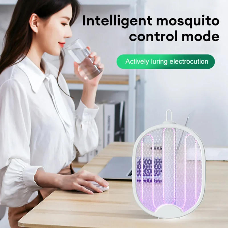 Description Picture 6 of itemFoldable Electric Mosquito Killer Fly Swatter Trap USB Rechargeable Mosquito Racket Insect Killer with UV Light Bug Zapper 3000V