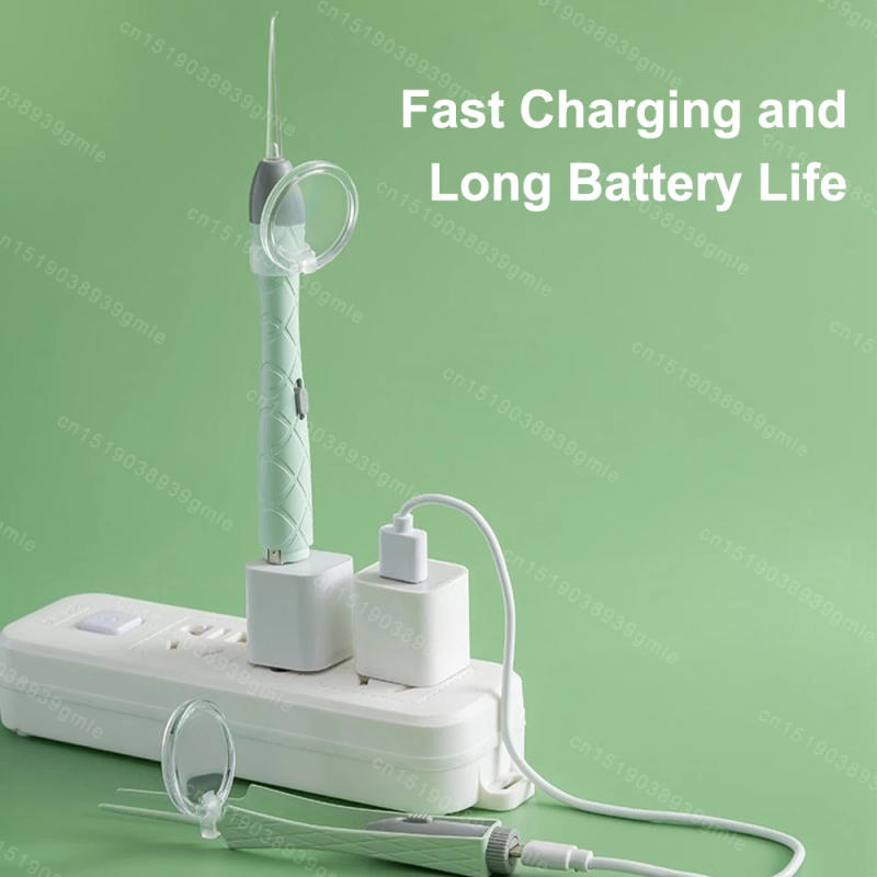 Description Picture 3 of itemLuminous Ear Spoon Set Ear Wax Removal Cleaning Tweezers LED Light Earpick Nose Clip Children Adults Ear Care Tools Kit USBcharg