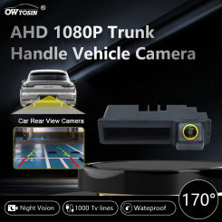 AHD 1080P 170° Golden Lens Trunk handle Vehicle Rear View Car Camera For Audi A3 (8P) A6L Q7 2010 2011 2012 2013 Android Monitor