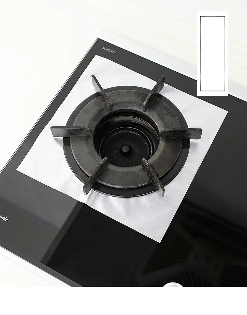 Description Picture 2 of item1/2/4Pcs Gas Stove Protector Oil-Proof Gas Burner Cover Liner Antifouling Waterproof Stovetop Protector Kitchen Accessories