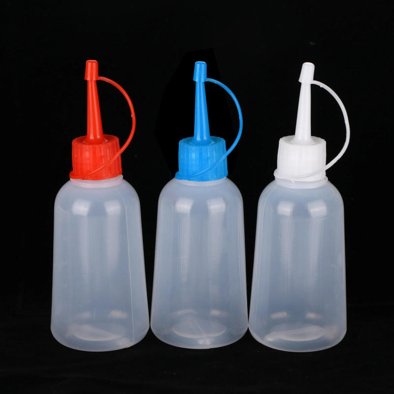 Description Picture 2 of item5 Pieces 100ml Plastic Clear Tip Applicator Bottle Plastic Squeeze Bottle With Tip Cap For Crafts Art Glue Multi Purpose