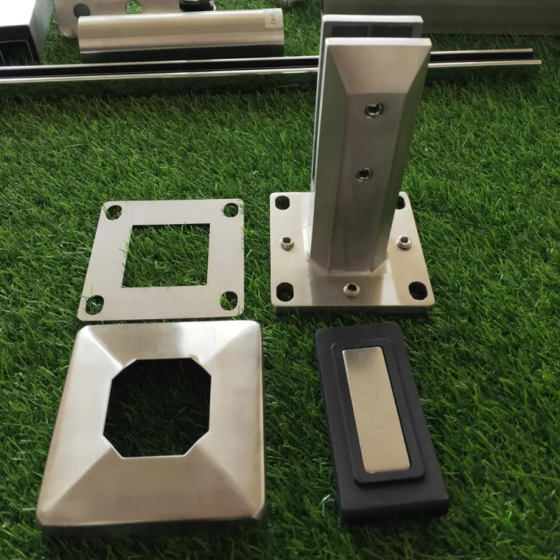 Description Picture 3 of itemZD Pass Test Have In Stock Stainless Steel Duplex 2205 Matt Black Adjustable Glass Spigot for Glass Pool Fence Railing