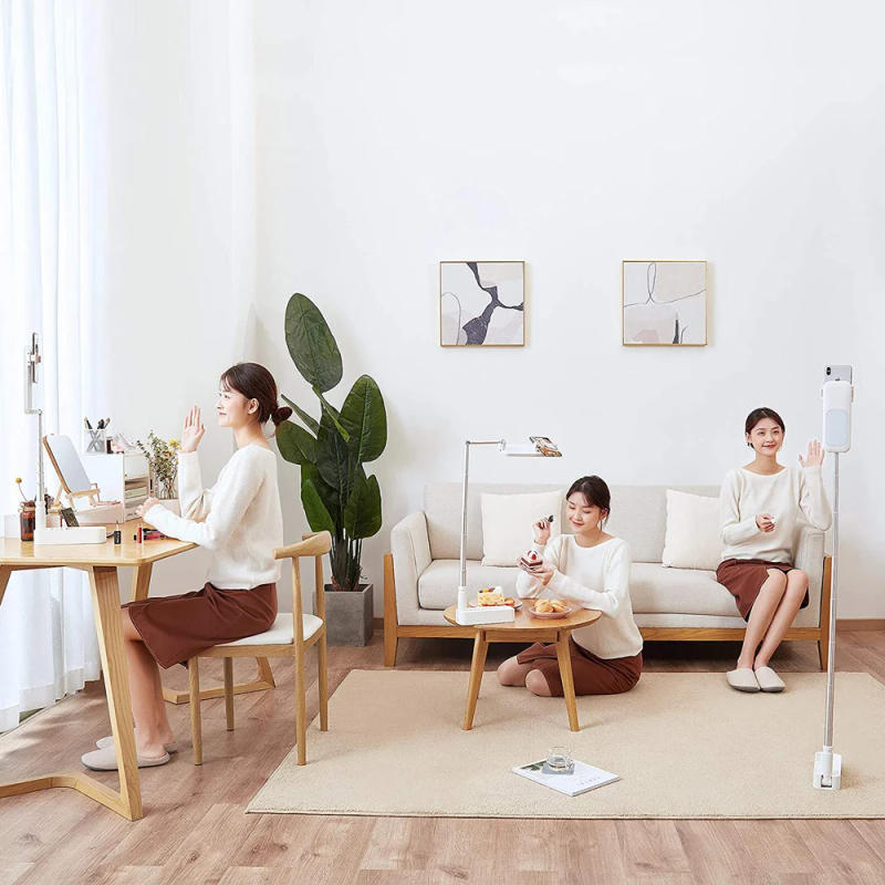 Description Picture 4 of itemNew Portable Phone Holder For Smartphone Retractable Wireless Live Broadcast Stand Dimmable Selfie LED Fill Light For Video