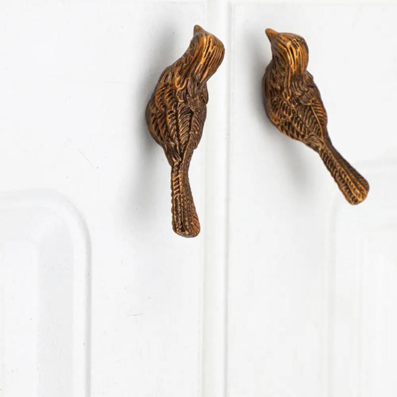 Description Picture 5 of itemCute Fine Lucky Bird Furniture Handles Modern Simple Cabinets Door Knobs Light Luxury Single Hole Hardware Accessories Drawers