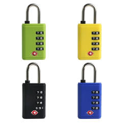 Portable TSA 4 Digit Combination Lock Anti-theft Padlock Customs Password Lock Security Tool Cabinet Locker Travel