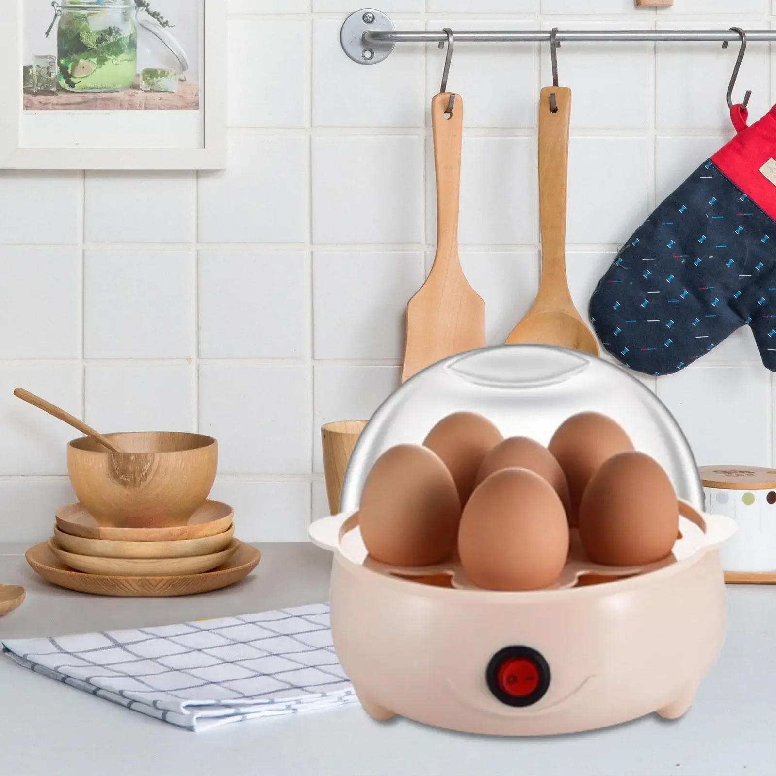 Description Picture 4 of itemMultifunctional Electric Egg Boiler Double Layers Egg Cooker Mini Steamer Poacher for Pot Kitchen Cooking Breakfast Vegetable