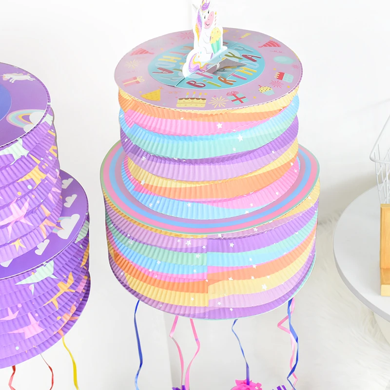 Description Picture 4 of itemChildren Birthday Star Pinata Game Paper Lantern Mexican Piñata Gift Box Funny Child Toy Birthday Festival Party Decoration Gift