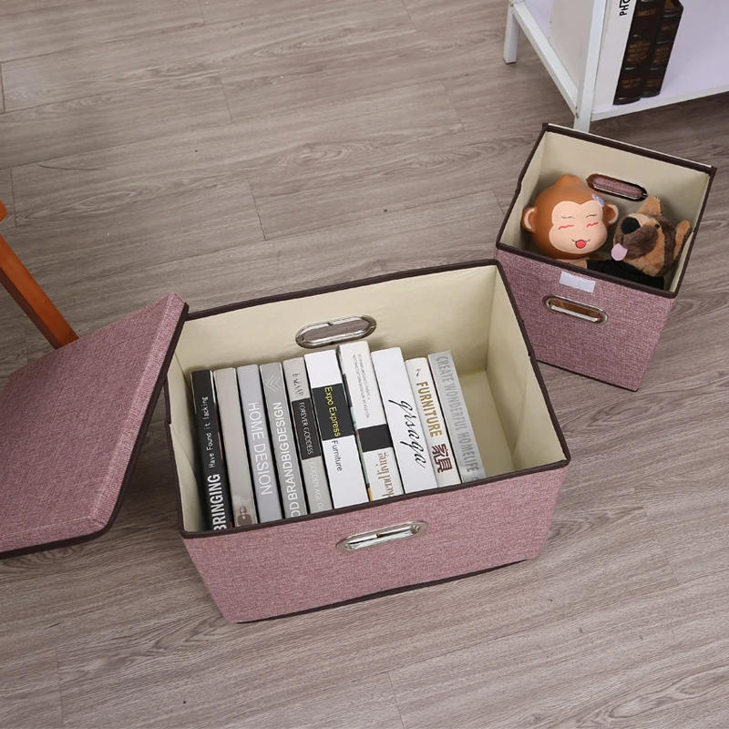 Description Picture 6 of itemCube non-woven fabric folding storage box, toy fabric storage box with lid, home bedroom wardrobe, office storage box