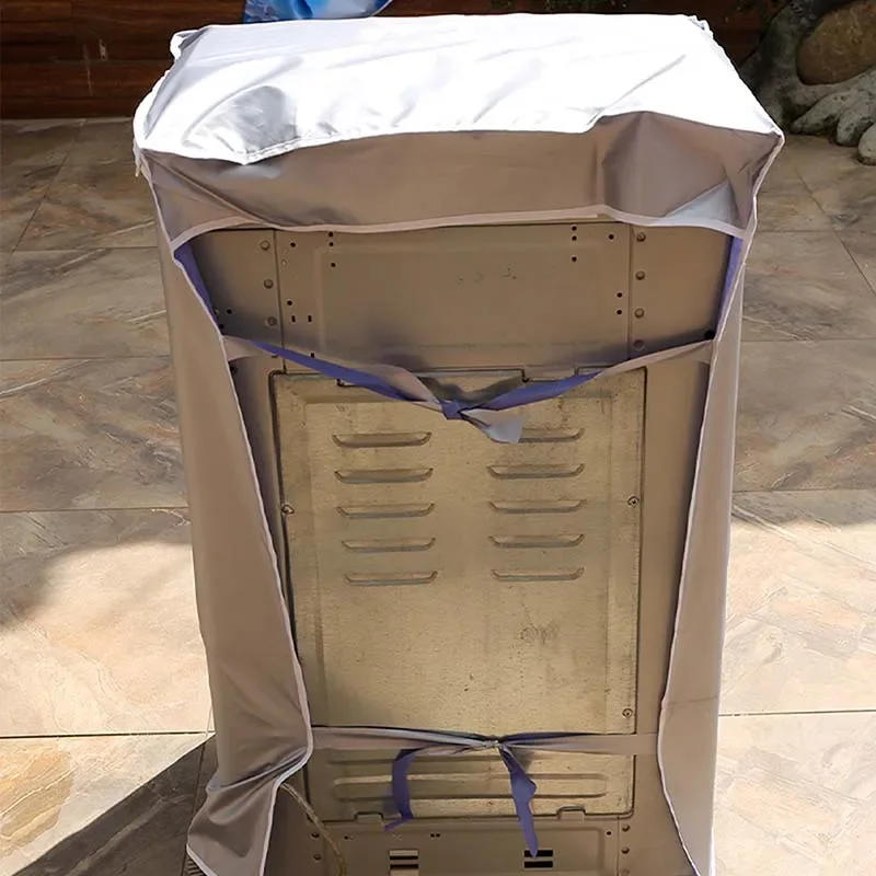 Description Picture 5 of itemWashing Hine Cover Home Storage Washing Machine Case Dustproof Sunscreen Front Load Laundry Dryer Silver Waterproof Coating
