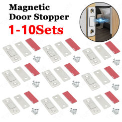 1-10Sets Cabinet Magnetic Door Catch Ultra Thin Adhesive Drawer Magnet Stopper For Kitchen Closet Door Closing Door Magnet Latch