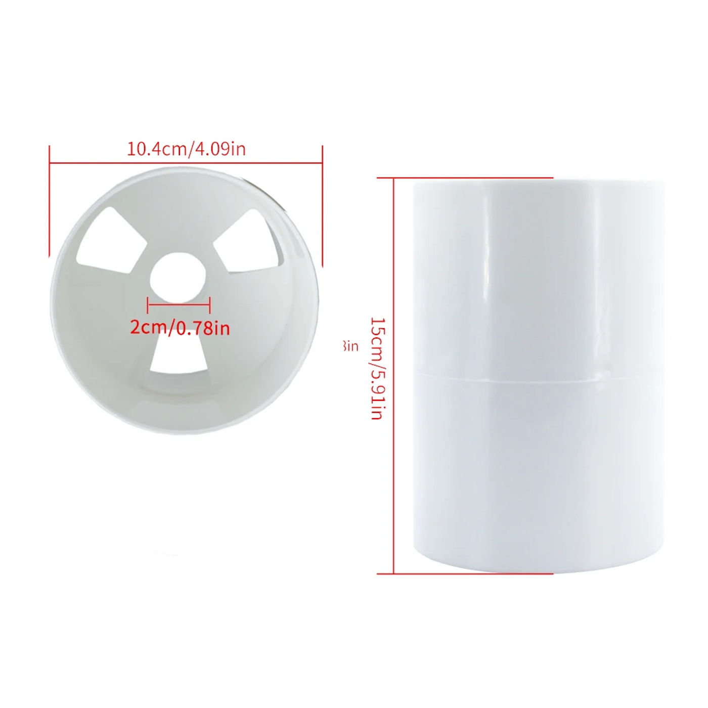 Description Picture 3 of itemGolf Putting Green Hole Cup Cover White Plastic Hole Cup Thicken Golf Putting Hole Cup Ring Practice Disc Golf Supplies
