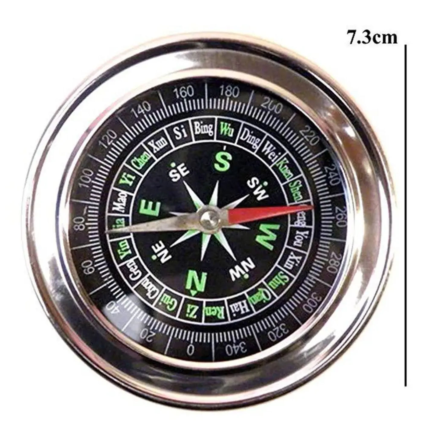 Description Picture 3 of itemLarge Size Stainless Steel Directional Magnetic Compass ABS Outdoor Hiking Compass