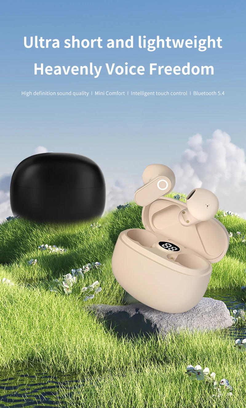 Description Picture 3 of itemBluetooth 5.4 Wireless Gaming Headphones Touch Control Sport Stereo Noise Reduction Ear Buds With LED Power Display Charging Box