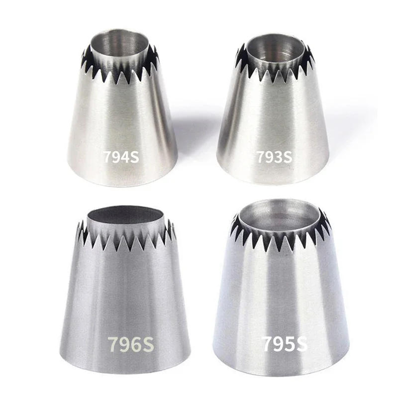 Description Picture 2 of itemStainlessl Steel Pastry Lcing Piping Nozzles DIY Cream Confectionery Cookie Biscuit Baking Mold Kitchen Cake Decorating Tools