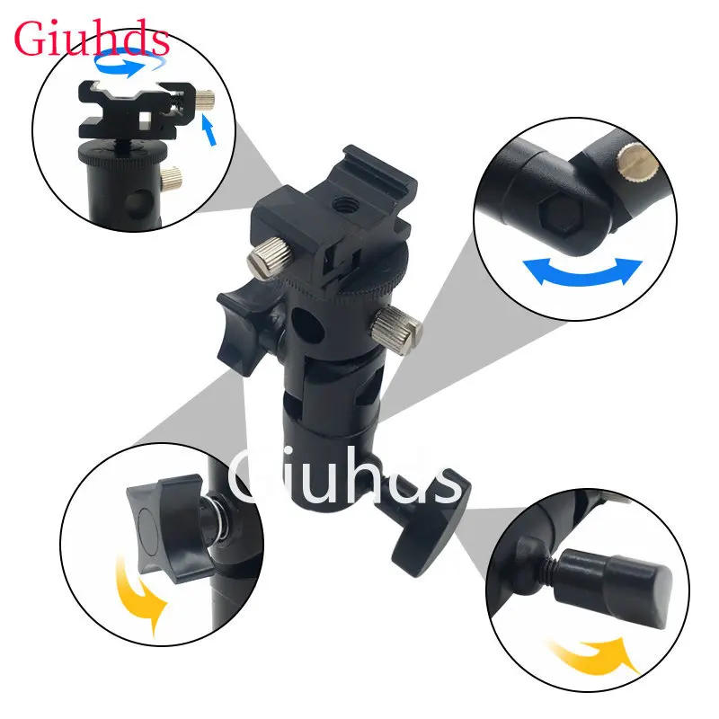 Description Picture 6 of itemUniversal Metal Mount Flash Hot Shoe Umbrella Holder Mount Bracket for Soft Umbrella Reflective umbrella