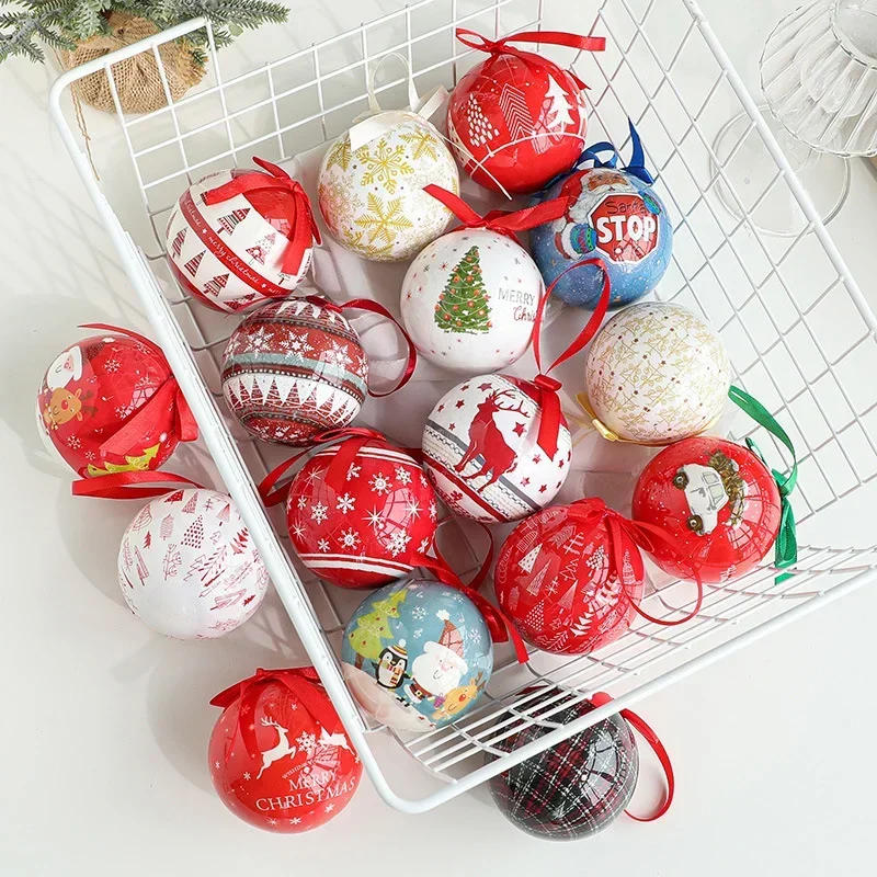 Description Picture 3 of item2025 Christmas Ball Colorful Balls Ornaments Christmas Tree Decoration Ornaments 7.2CM XMAS Ball Festival Dress Up Supplies