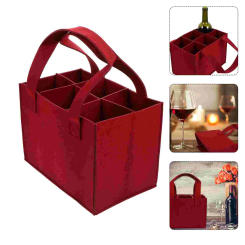 Tote Bag Portable Pouch Felt Storage Bottle Carrier Bottles Whiskey Decanter