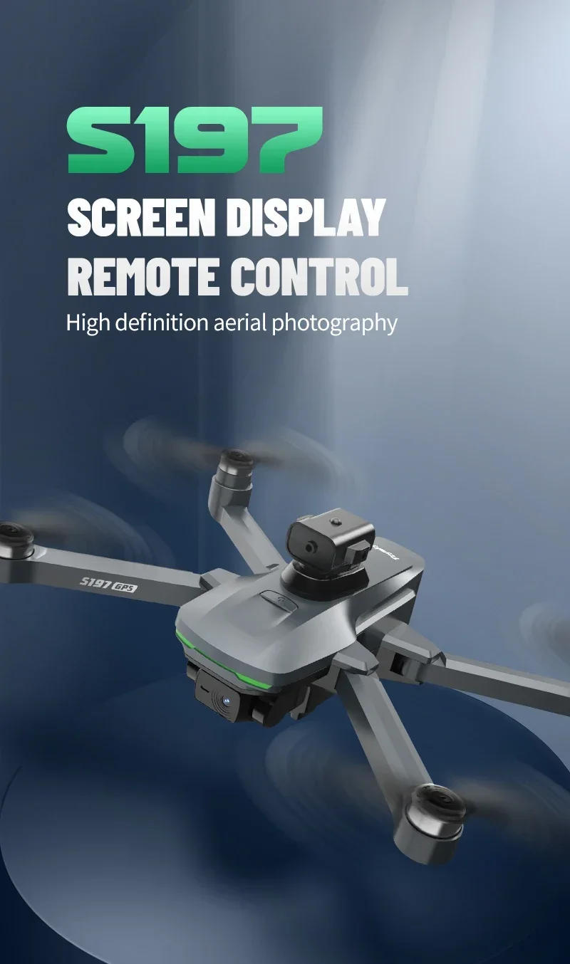 Description Picture 2 of item2024 Edward S GPS Brushless Drone Screen Controlled Memory Card 8K HD Camera Obstacle Avoidance Aerial Photography Dron Toy Gift