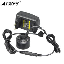 Ultrasonic Mist Maker 24V Nebulizer Atomizer Head Fogger Aroma Lamp with 12 Lights for Humidifier Diffuser Mist Maker