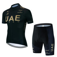 Cycling Mtb Men's Outfit Set Jersey UAE Clothes 2024 Summer Man Pro Team Bib Complete Pants Gel Bicycle Jerseys Clothing Shorts