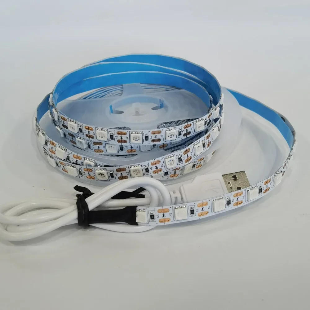 Description Picture 2 of item5V UV LED Strip Light 1M 2M 3M SMD 5050 395-405nm Ultraviolet Ray Backlight USB Powered LED Tape Lamp for DJ Fluorescence Party