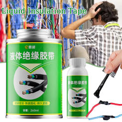 100/260ml Liquid Electrical Tape Insulating Tape Rubber Electrical Wire Cable Coat Fix Line Glue Liquid Insulation Paste Sealant