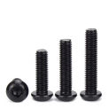 M2~M8 Black 304 Stainless Steel DIN7380 Bolt Hex Hexagon Socket Pan Round Button Head Screw Allen Screws Button Head Hexagon