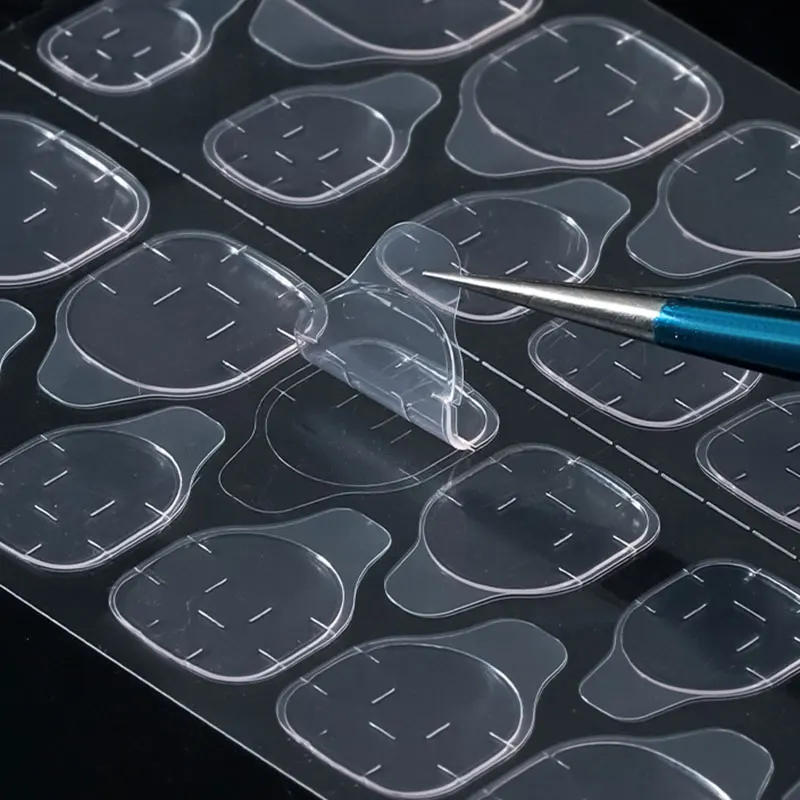 Description Picture 4 of item600PCS Double Sided Glue Nail Sticker Adhesive Tabs Waterproof Breathable Fake Nail Glue Stickers Jelly False Nails Tips