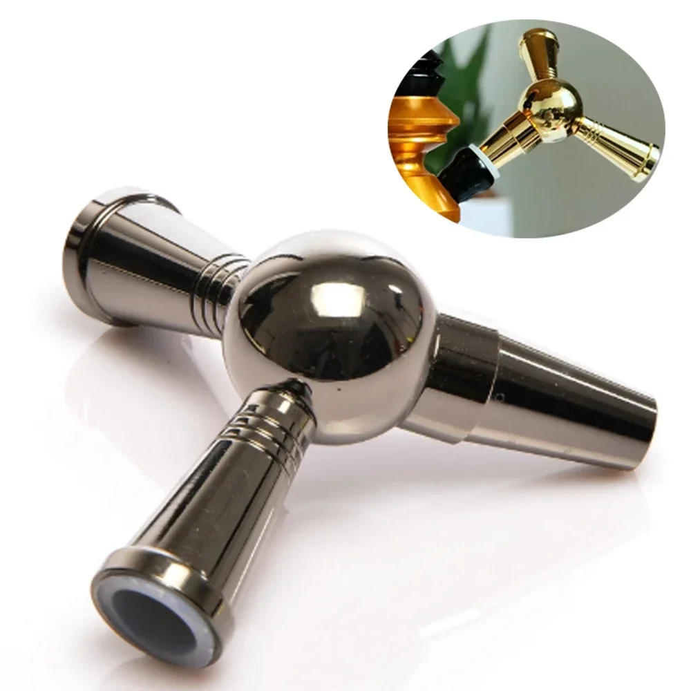 Description Picture 3 of itemR&R Aluminum Alloy Hookah Shisha Hose Adapter Universal One To Two Connection Joint for Water Pipe Narguile Smoking Accessories