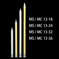 20pcs Epoxy Mixing Nozzle AB Glue Resin Mixing Tube Static Mixer Mixing Nozzle for Two Component Liquid AB Glue Gun Mixer