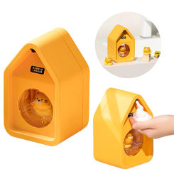 Cute Automatic Soap Dispenser 6.8oz/200ml Rechargeable Auto Soap Dispenser Hands Free Soap Dispenser for Kids Bathroom Kitchen