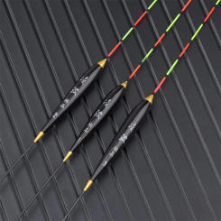 3pcs Wood Fishing Float Fluorescent High Sensitivity Bobber Luminous Float Marked Bold Fishing Light Float Fishing Accessories