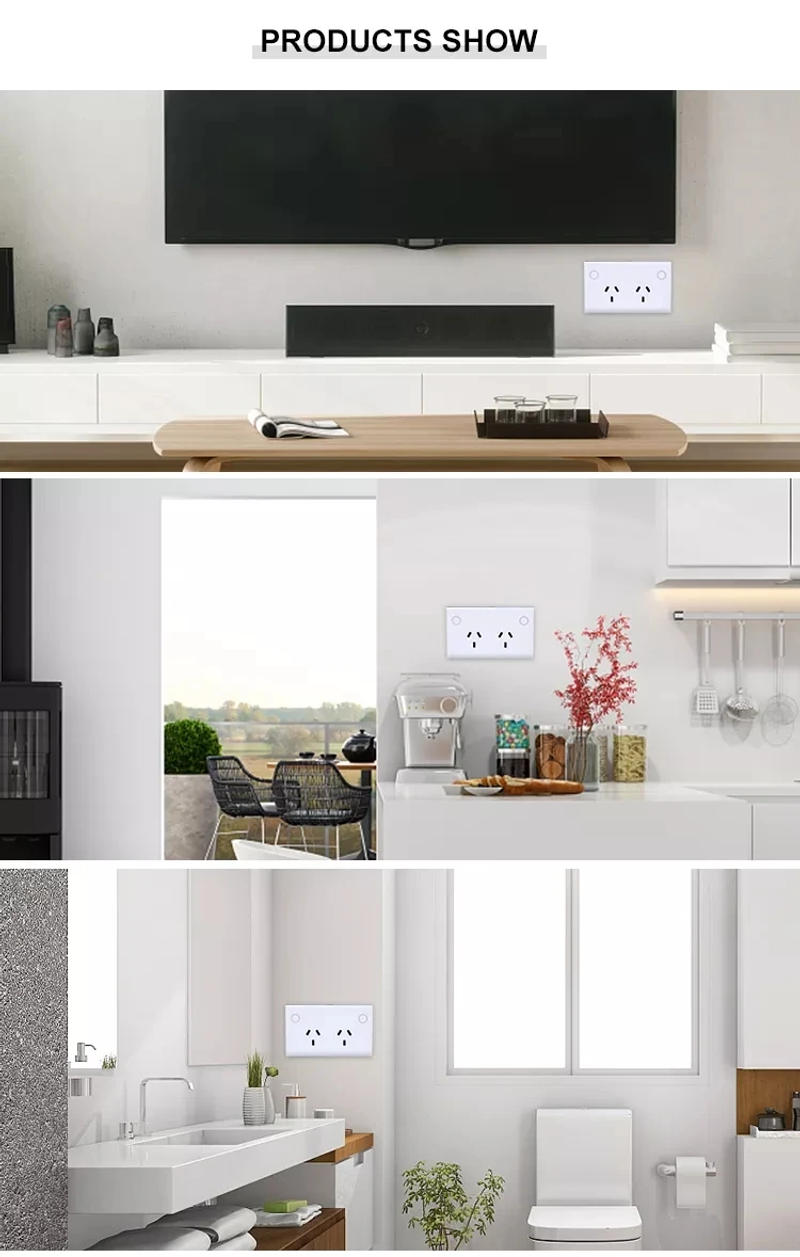 Description Picture 4 of itemWIFI Tuya Smart Wall Socket SAA AU Electrical Plug Outlet 10A Power Touch Switch Wireless Remote Contorl by Alexa Google Home
