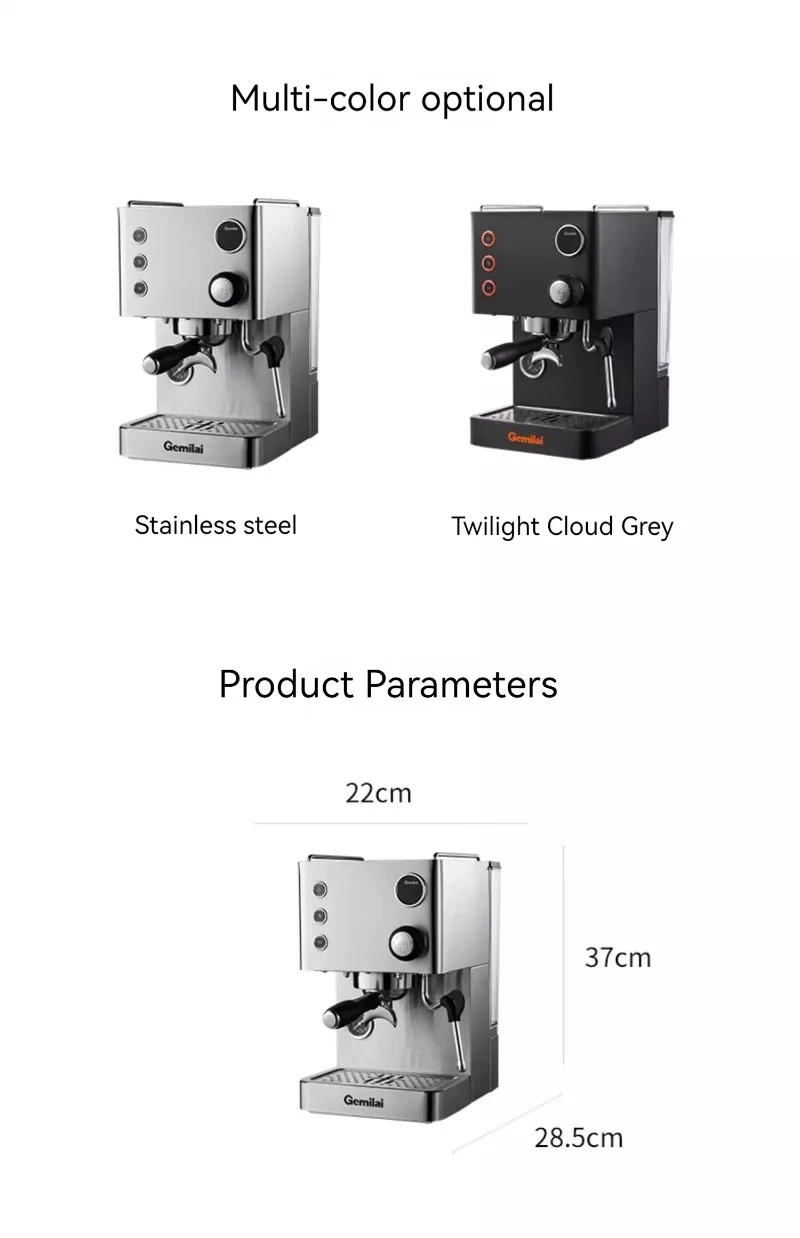 Description Picture 2 of itemLatte CRM3007G Espresso Machine Pre Brew Automatic Coffee Machine, with OPV Valve PID Technology To Control 1850W Cappuccino
