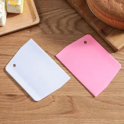 Bake Scraper Trapezoidal Cream Cake Dough Knife Plastic Scraper Household Kitchen Baking Tool Large Cutting Knife