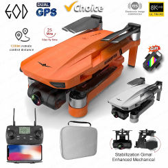 KF102 GPS Drone 4k Profesional 8K HD Camera 2-Axis Gimbal Anti-Shake Aerial Photography Brushless Foldable Quadcopter 1.2km