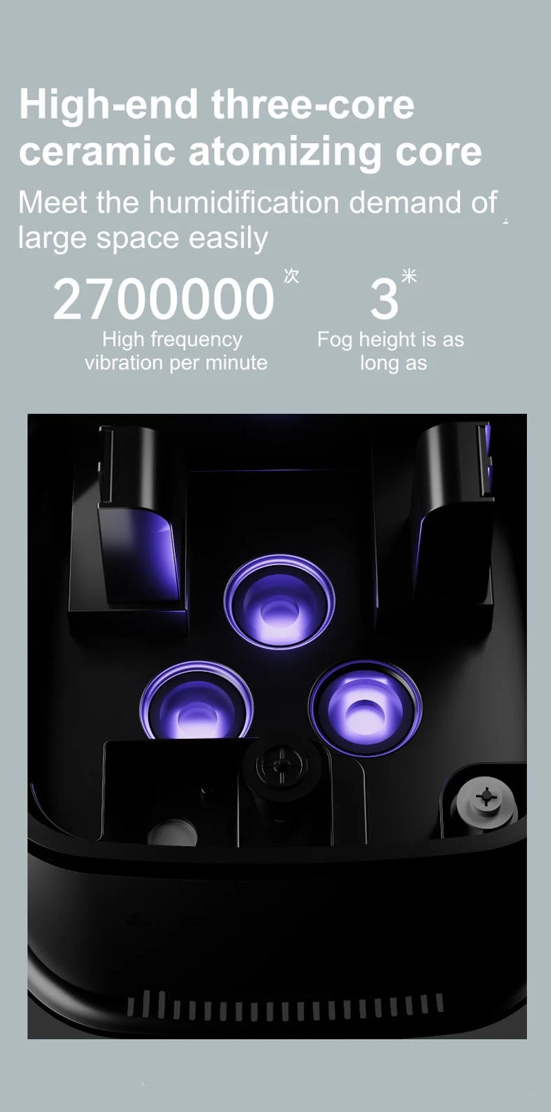 Description Picture 5 of item16L 100-240V Industrial Air Ultrasonic Humidifier Mute Commercial Supermarket Vegetables Mist Maker Fogg Makerувлажнители воздух