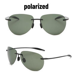 Men Polarized Sunglasses Classic UV400 Driving Sports Unbreakable Rimless Oval Male Women TR90 Frame Outdoor Fishing Eyewear