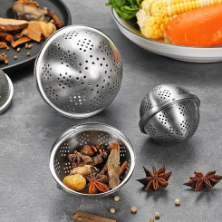 304 Stainless Steel Tea Infuser Sphere Locking Spice Tea Ball Strainer Mesh Infuser Tea Filter Strainers Kitchen Accessories