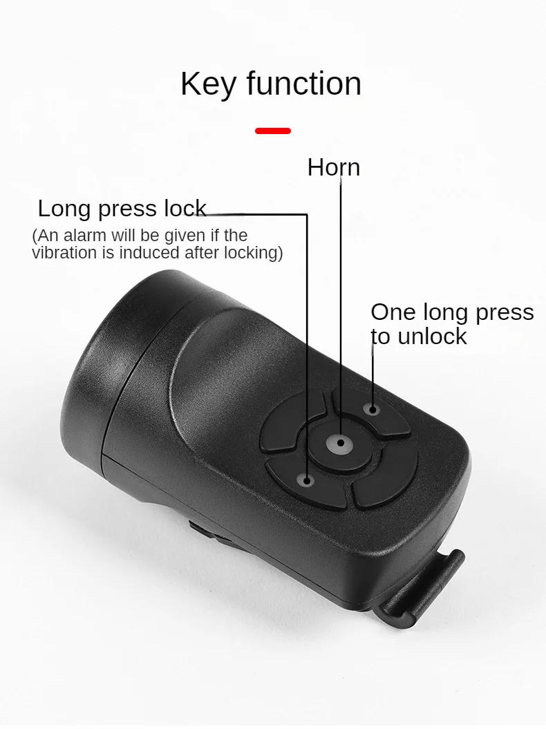 Description Picture 6 of itemBike USB Charging Horn Bicycle Electric Bell MTB Mountain Bike Warning Safety Ring Waterproof Bicycle Bell Cycling Accessories